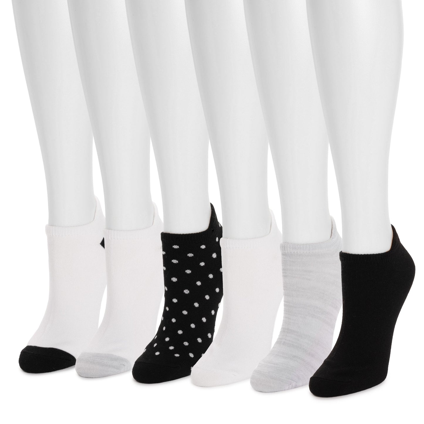 Black/Grey Dots,One Size (6-11)