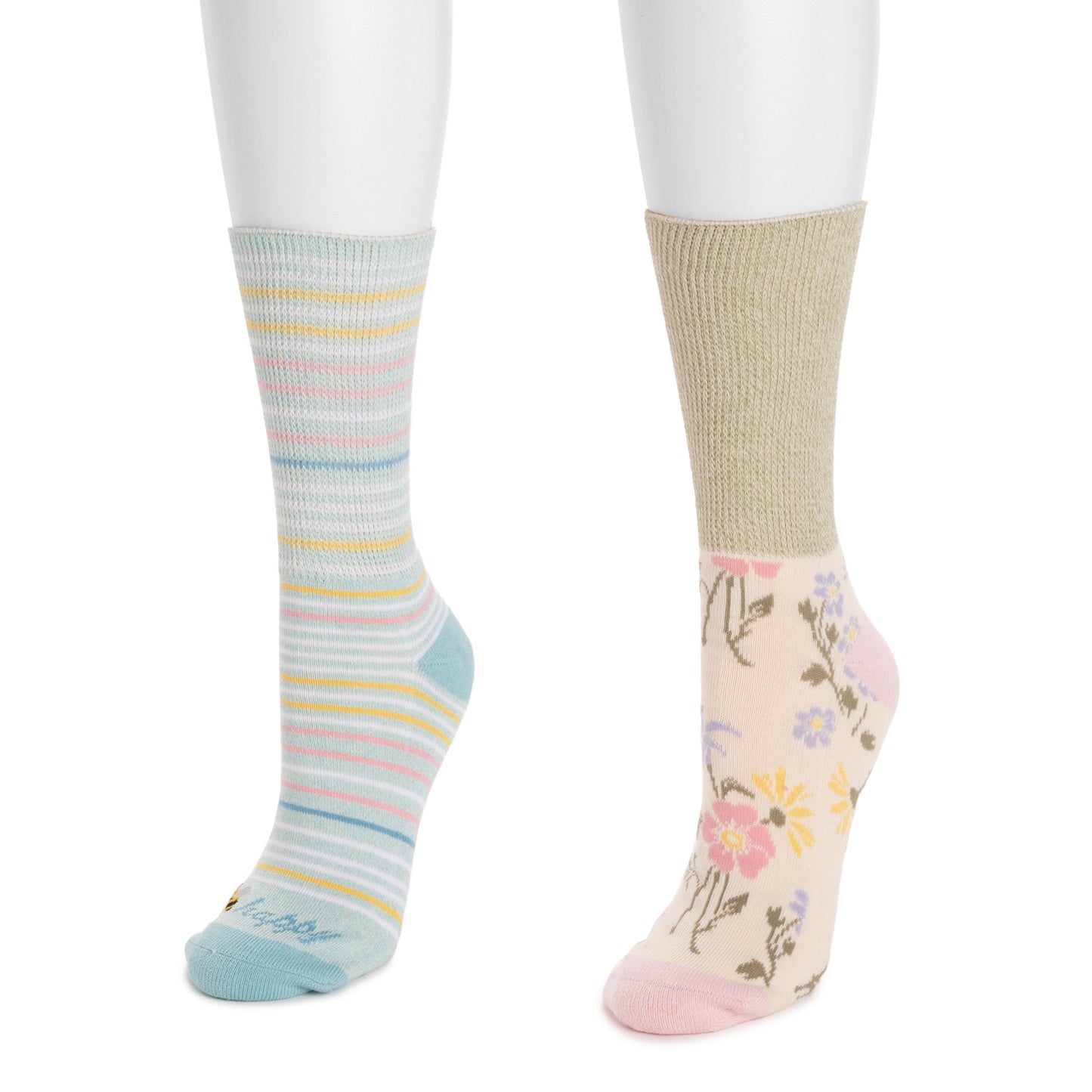Floral/Stripe,One Size (6-10)