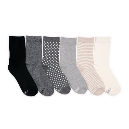 Muk Luks 6 Pack Dream Step Mini Crew Sock