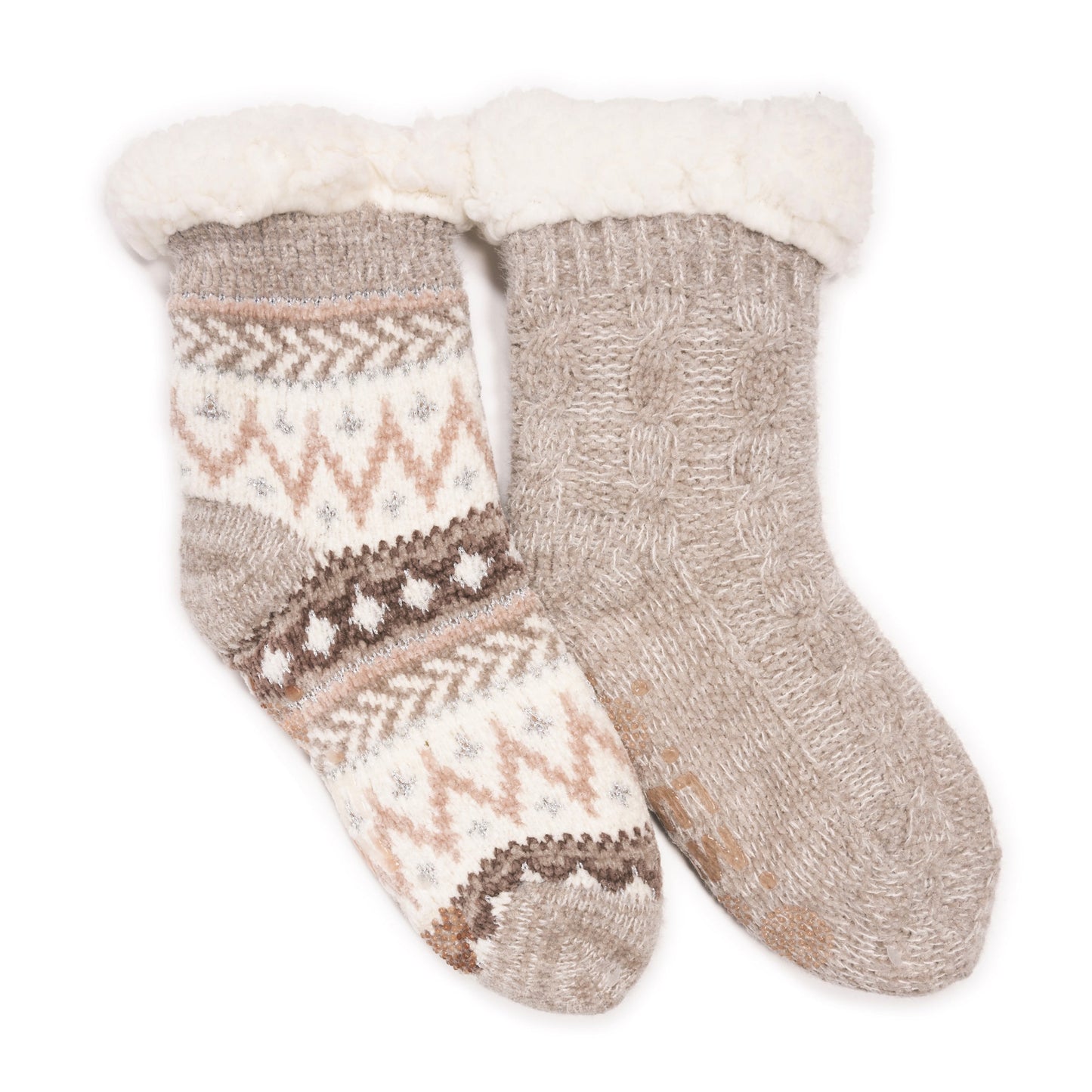 Muk Luks 2 Pair Pack Chenille Cabin Socks