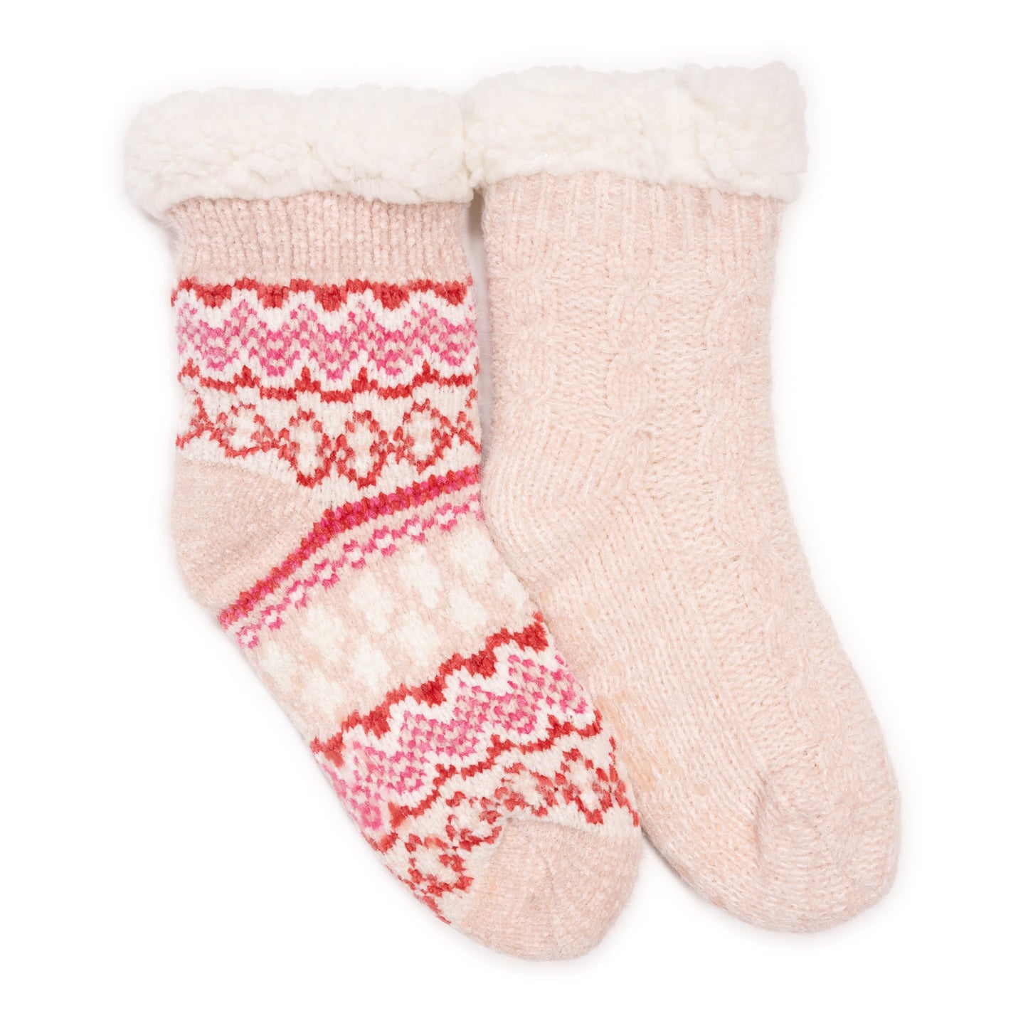Muk Luks 2 Pair Pack Chenille Cabin Socks
