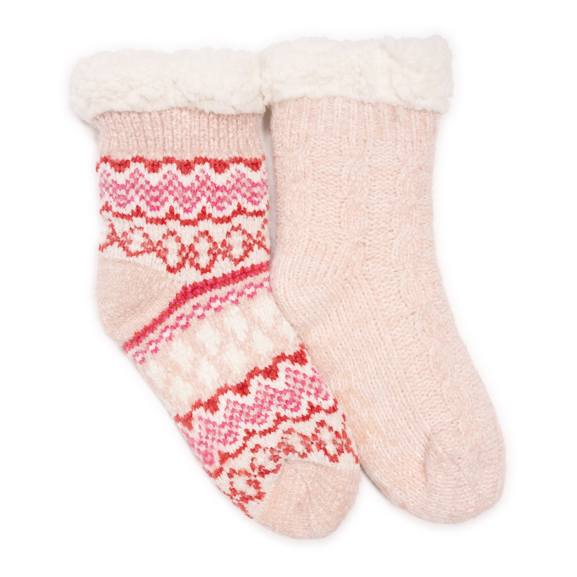 Muk Luks 2 Pair Pack Chenille Cabin Socks
