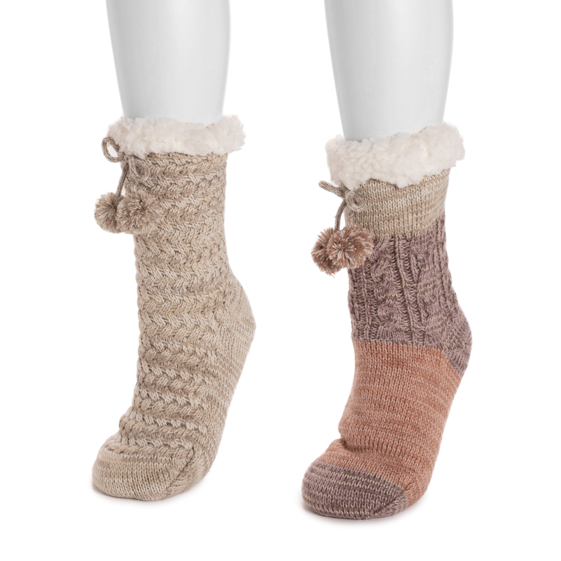 Muk Luks 2 Pair Pack Tall Cabin Socks