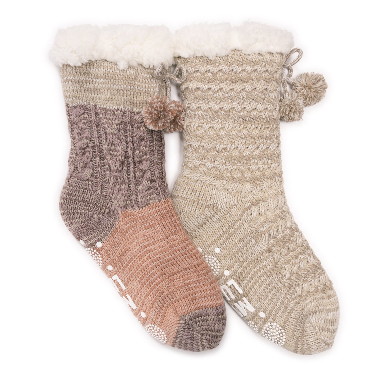 Muk Luks 2 Pair Pack Tall Cabin Socks