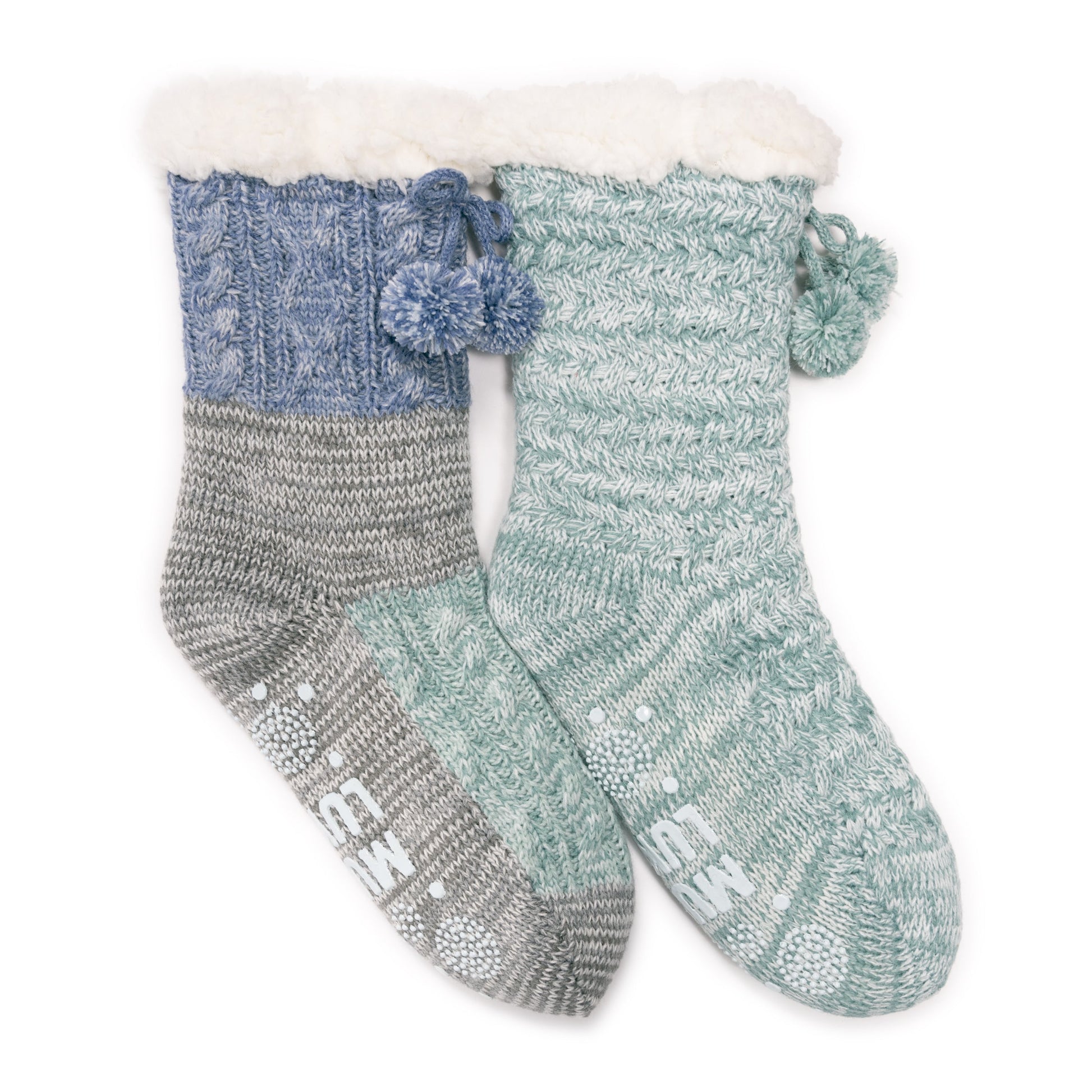 Muk Luks 2 Pair Pack Tall Cabin Socks