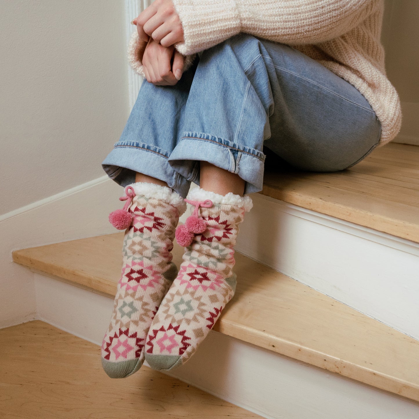 Muk Luks 1 Pair Pack Tall Cabin Sock