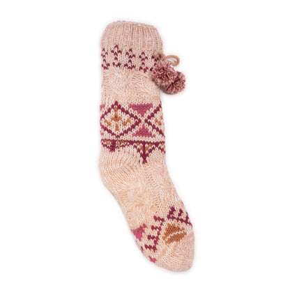 Muk Luks Chunky Cable Knit Cabin Socks