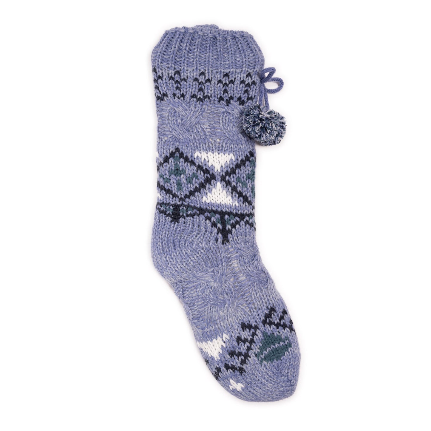 Muk Luks Chunky Cable Knit Cabin Socks