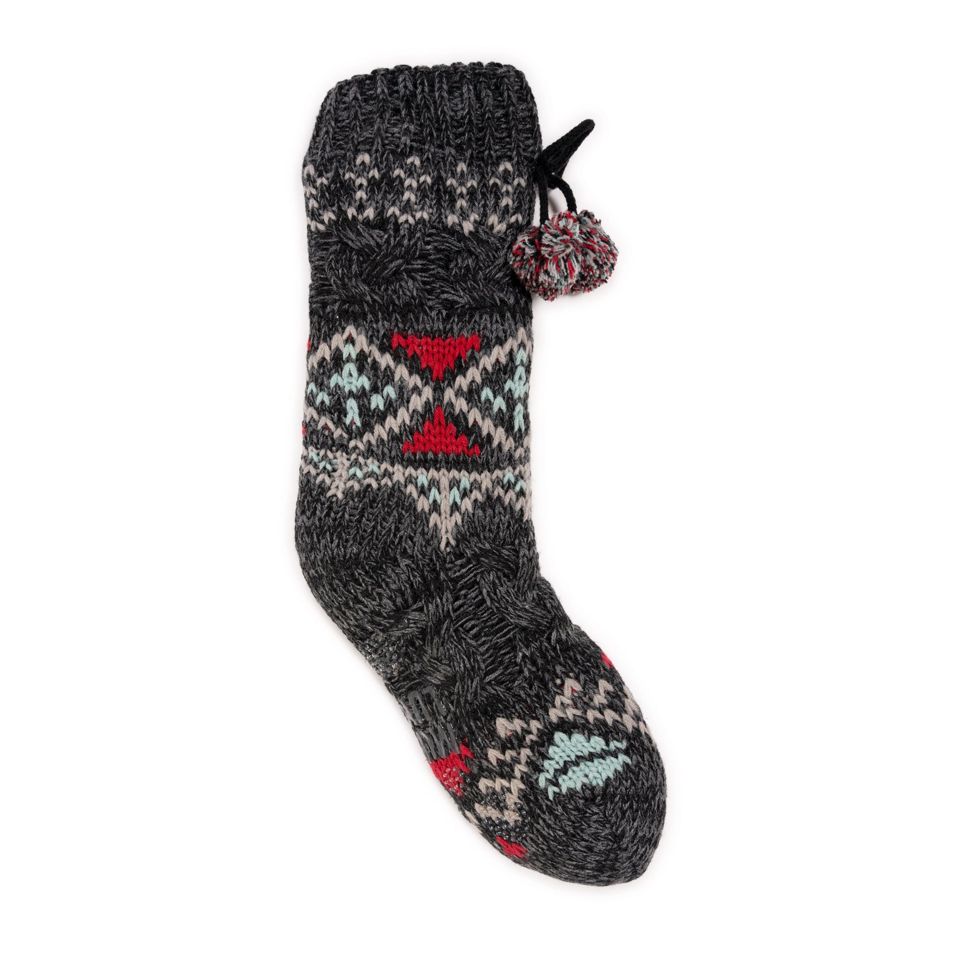 Muk Luks Chunky Cable Knit Cabin Socks