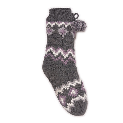 Muk Luks Chunky Cable Knit Cabin Socks