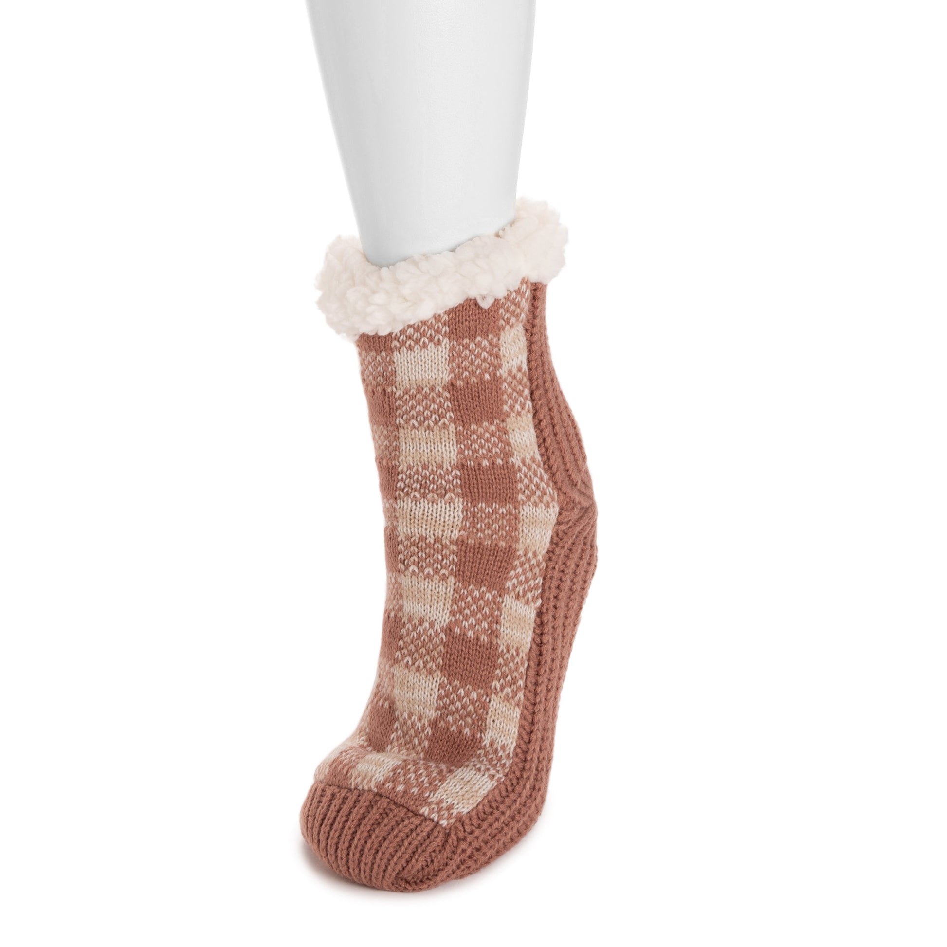 Muk Luks Pieced Cabin Sock