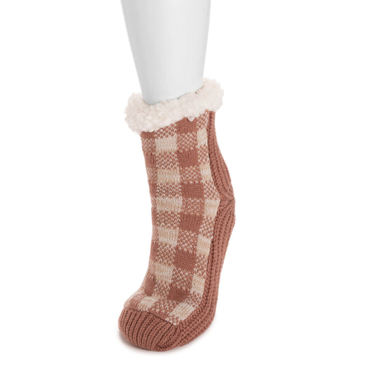 Muk Luks Pieced Cabin Sock