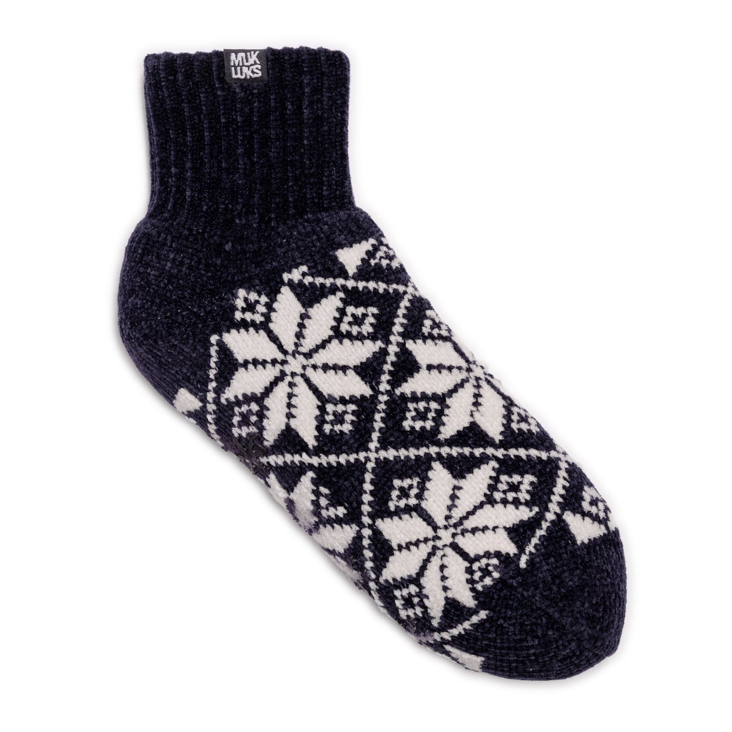 Muk Luks Chenille Cabin Sock and Headband Set