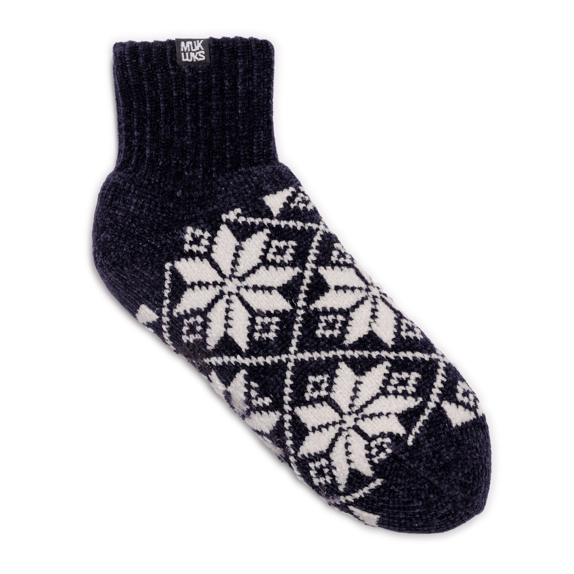 Muk Luks Chenille Cabin Sock and Headband Set