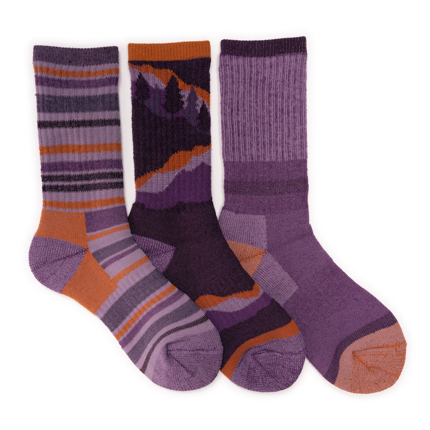 Muk Luks 3 Pair Pack Heat Retainer Hiking Socks