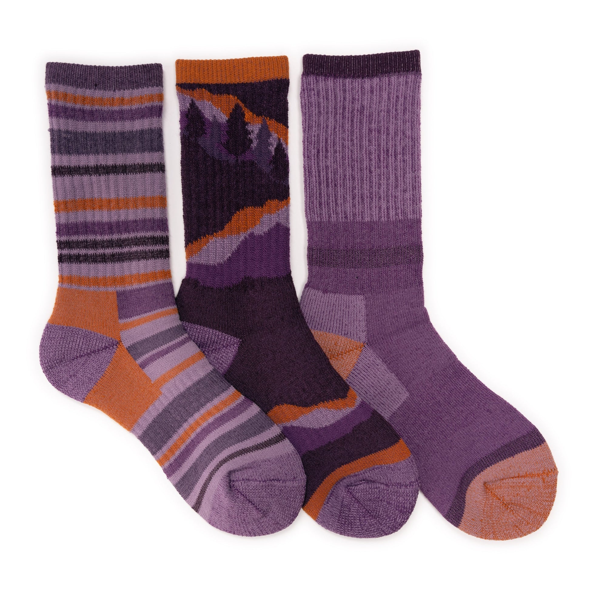 Muk Luks 3 Pair Pack Heat Retainer Hiking Socks