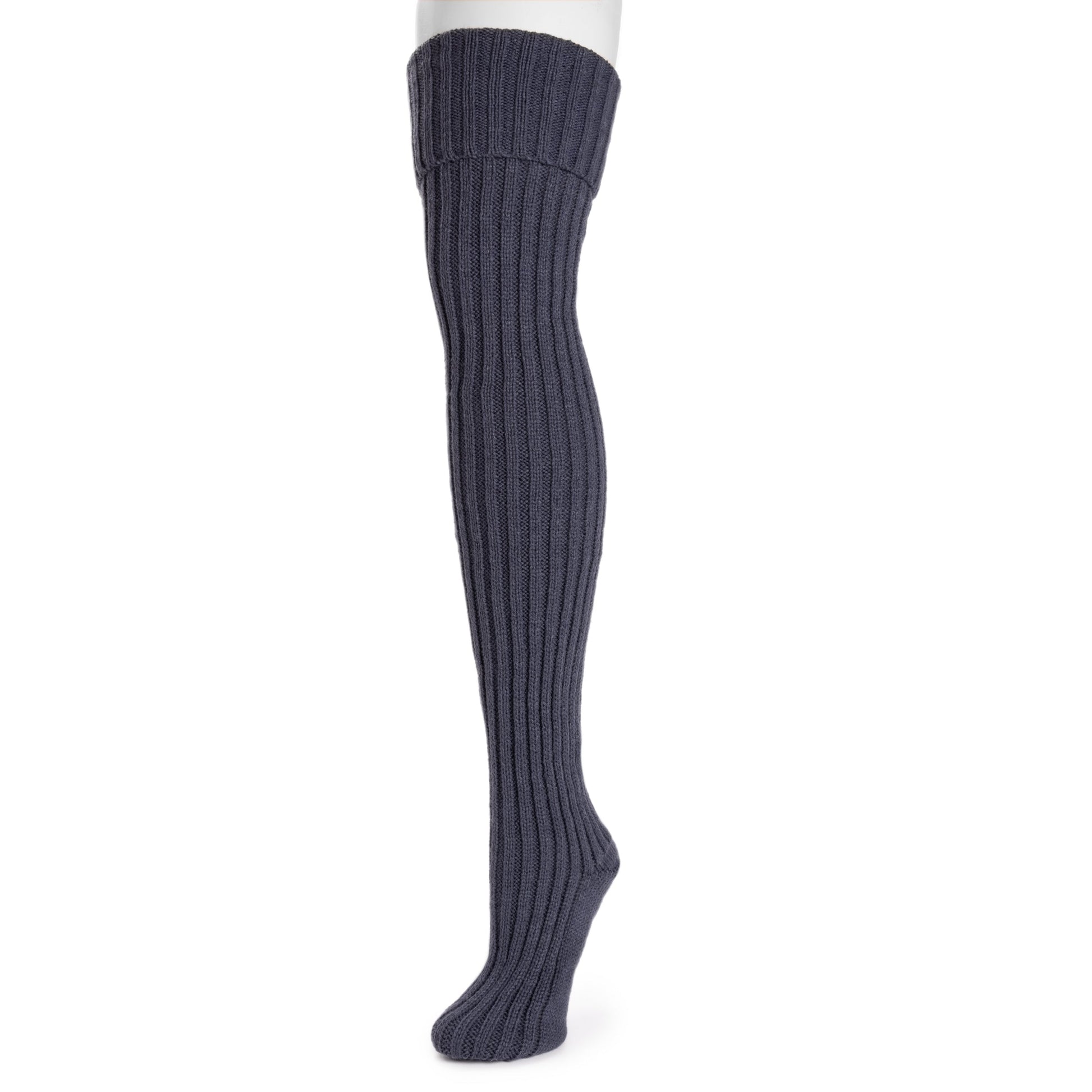 Muk Luks Chunky Ribbed Over the Knee Socks