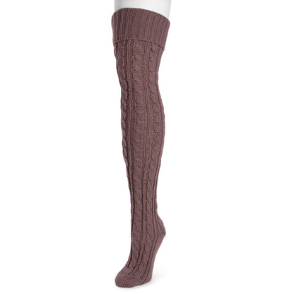 Muk Luks Chunky Cable Knit Over the Knee Socks