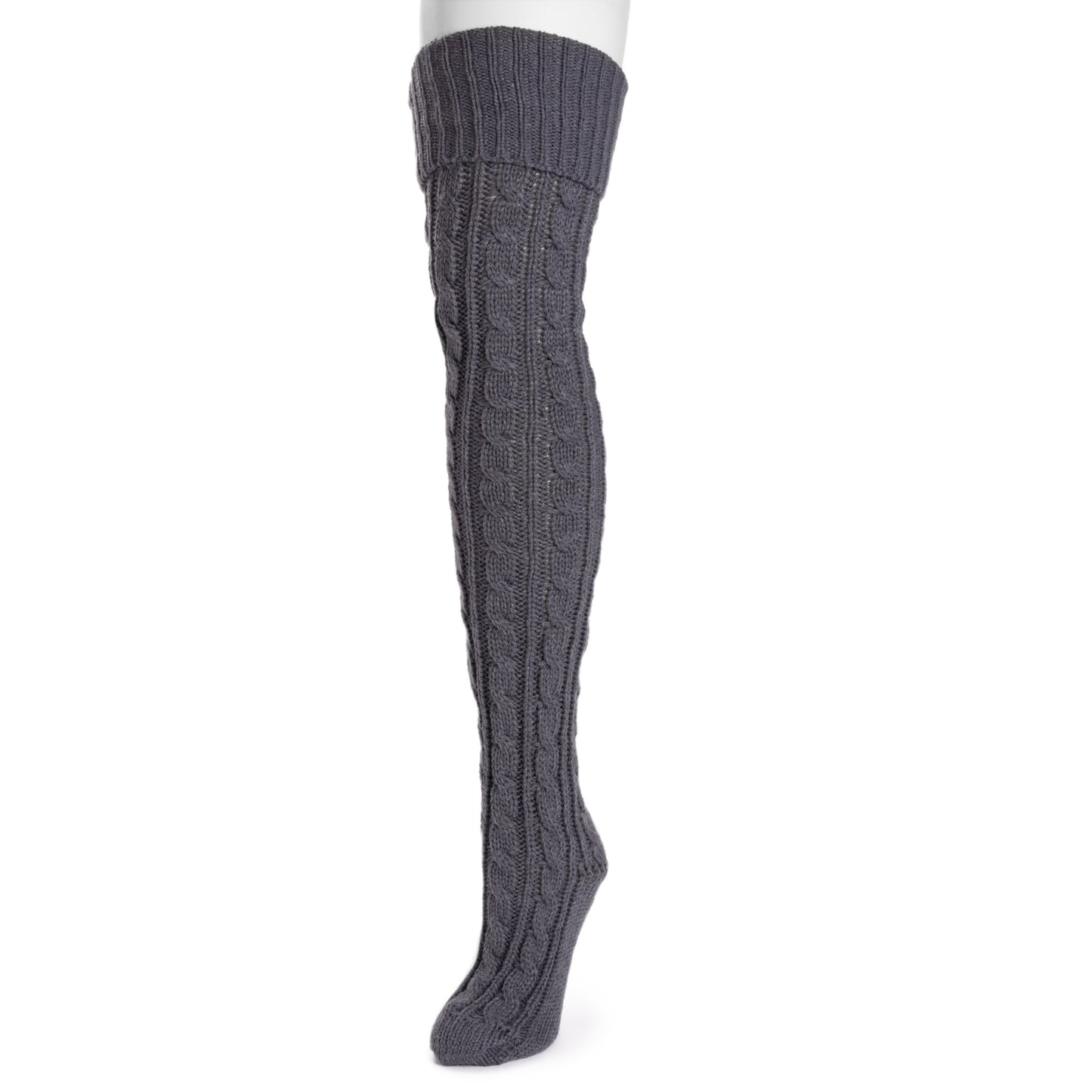 Muk Luks Chunky Cable Knit Over the Knee Socks
