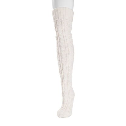 Muk Luks Chunky Cable Knit Over the Knee Socks