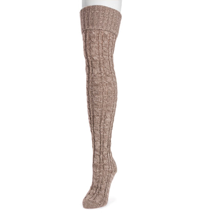 Muk Luks Chunky Cable Knit Over the Knee Socks