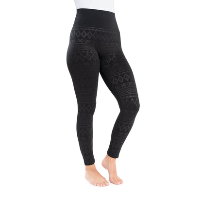 Muk Luks Fleece Lined Leggings with Wide Waistband
