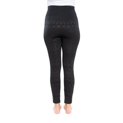 Muk Luks Fleece Lined Leggings with Wide Waistband