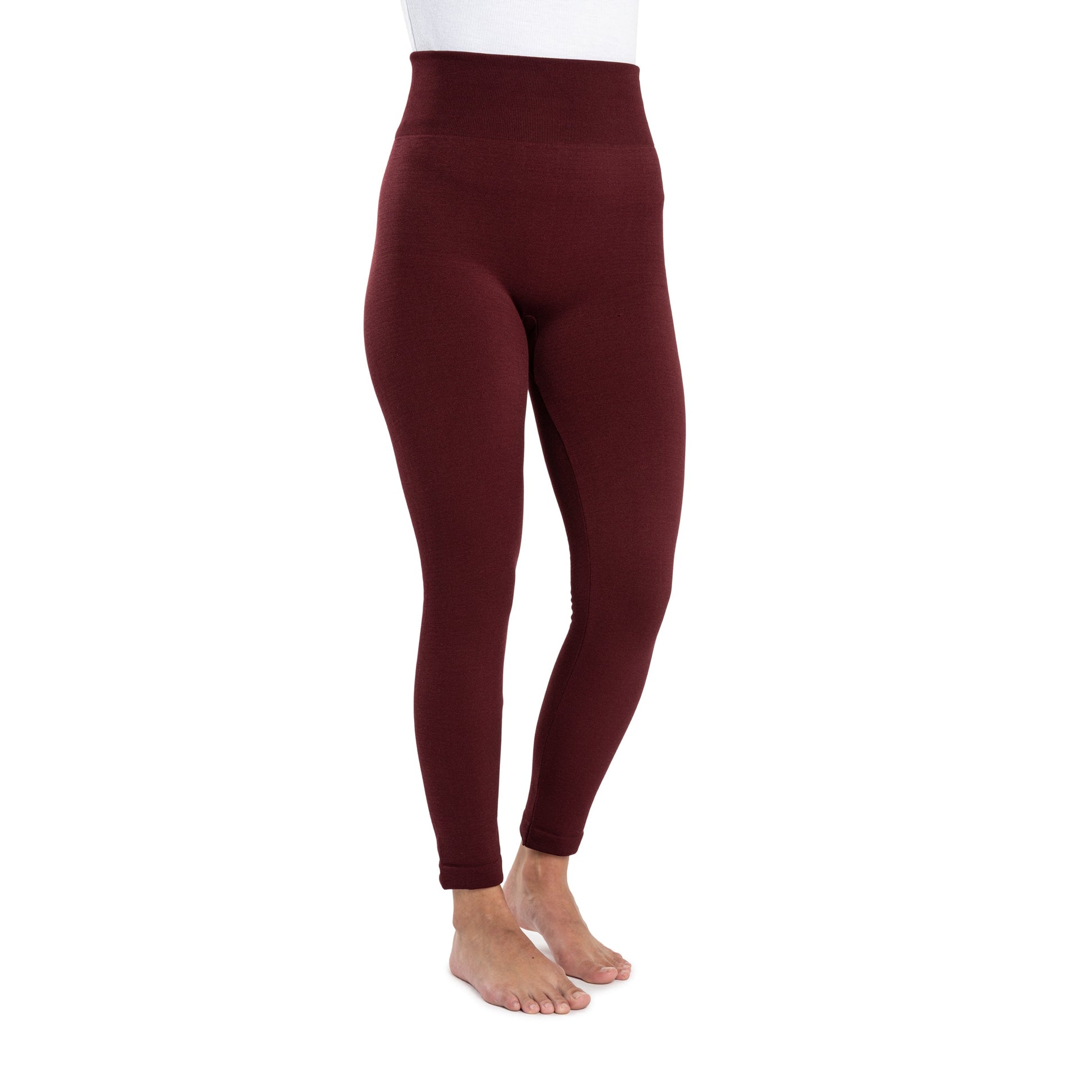 Muk Luks Fleece Lined Leggings with Wide Waistband