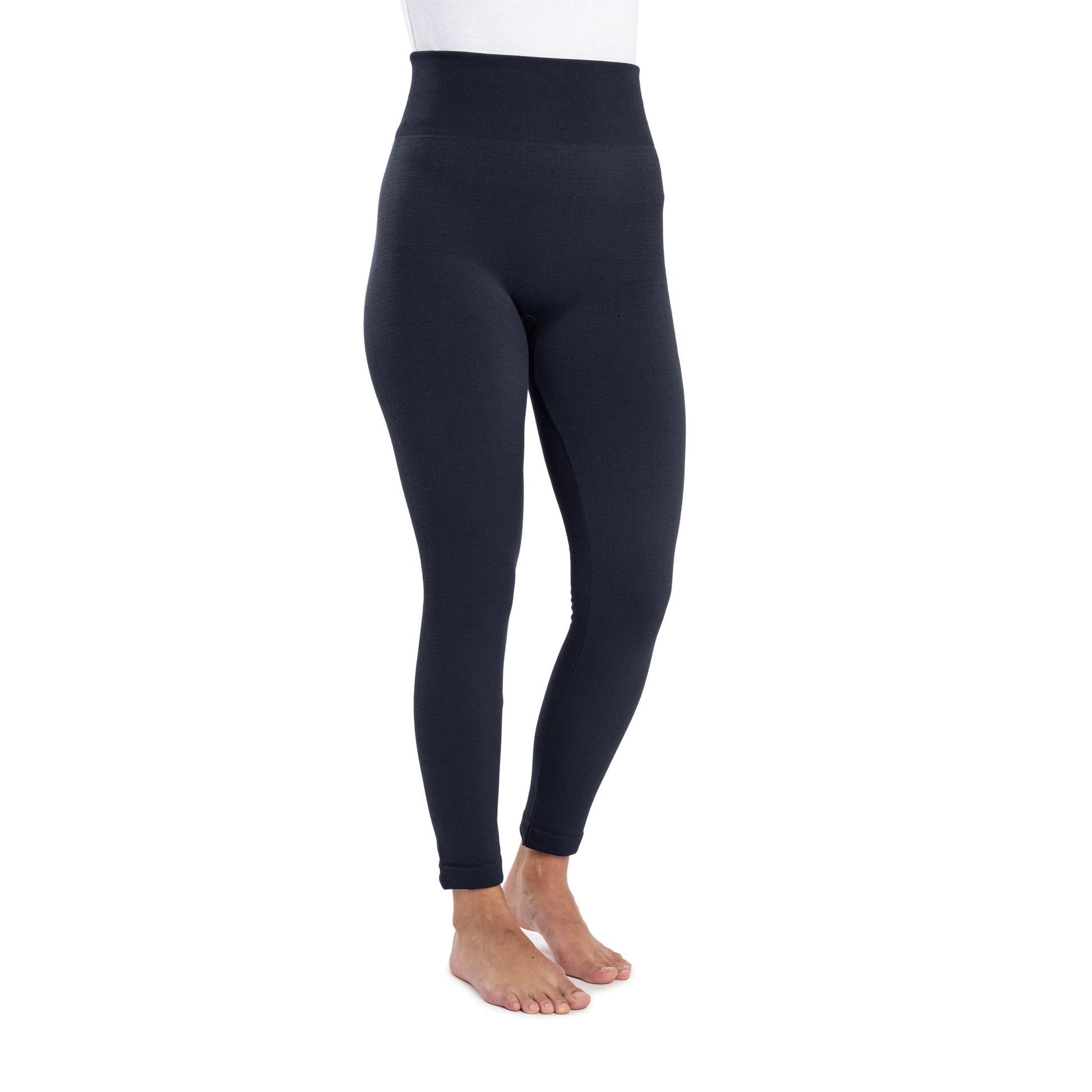 Muk Luks Fleece Lined Leggings with Wide Waistband