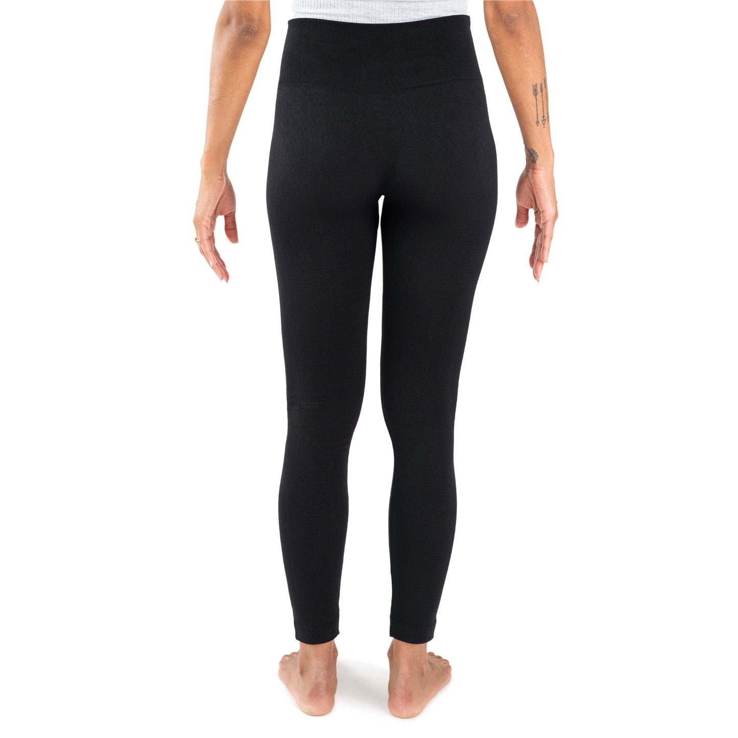 Muk Luks Fleece Lined Leggings with Wide Waistband