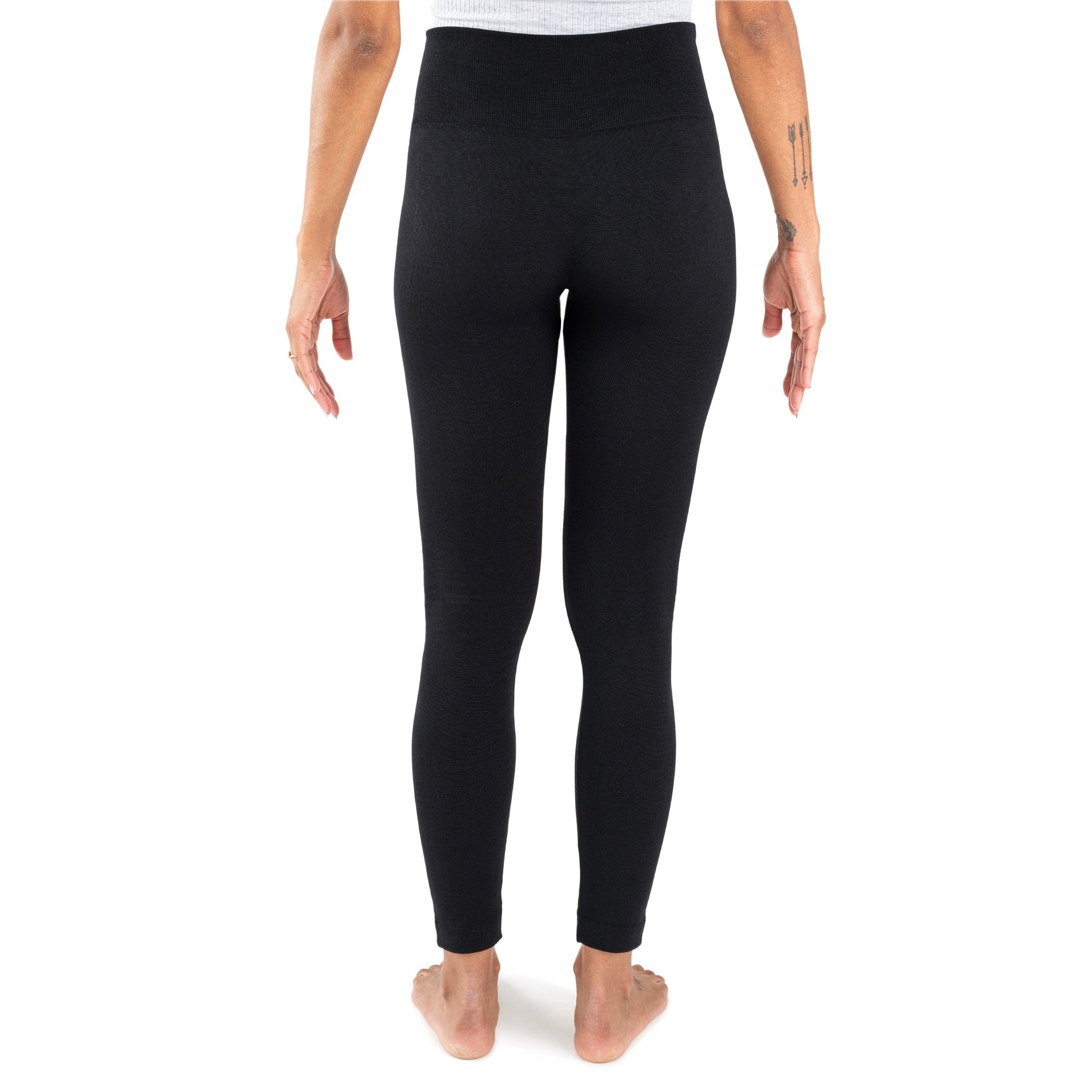 Muk Luks Fleece Lined Leggings with Wide Waistband