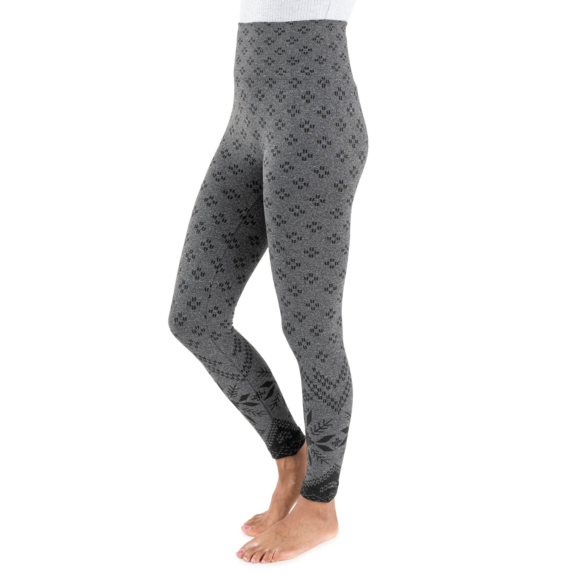 Muk Luks Fleece Lined Leggings with Wide Waistband