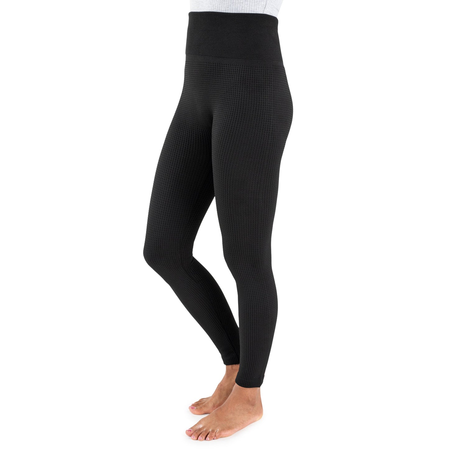 Muk Luks Fleece Lined Leggings with Wide Waistband