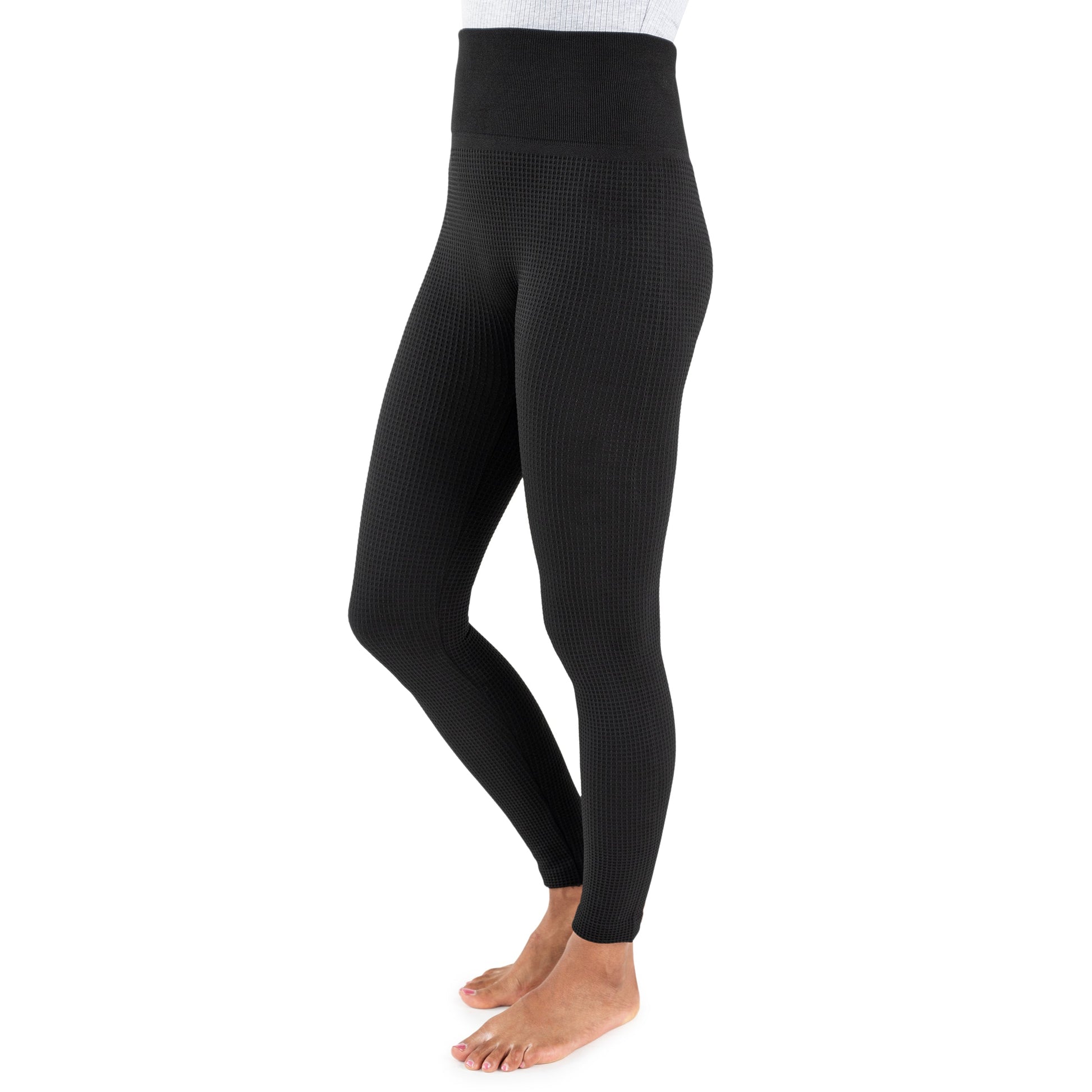 Muk Luks Fleece Lined Leggings with Wide Waistband