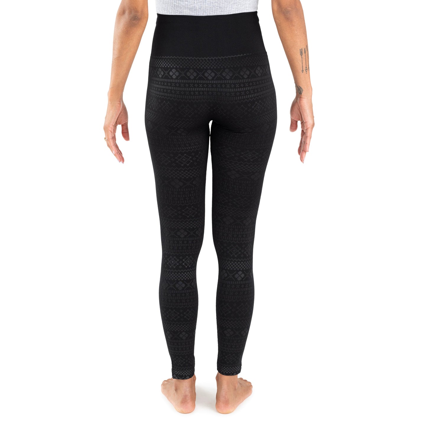 Muk Luks Fleece Lined Leggings with Wide Waistband