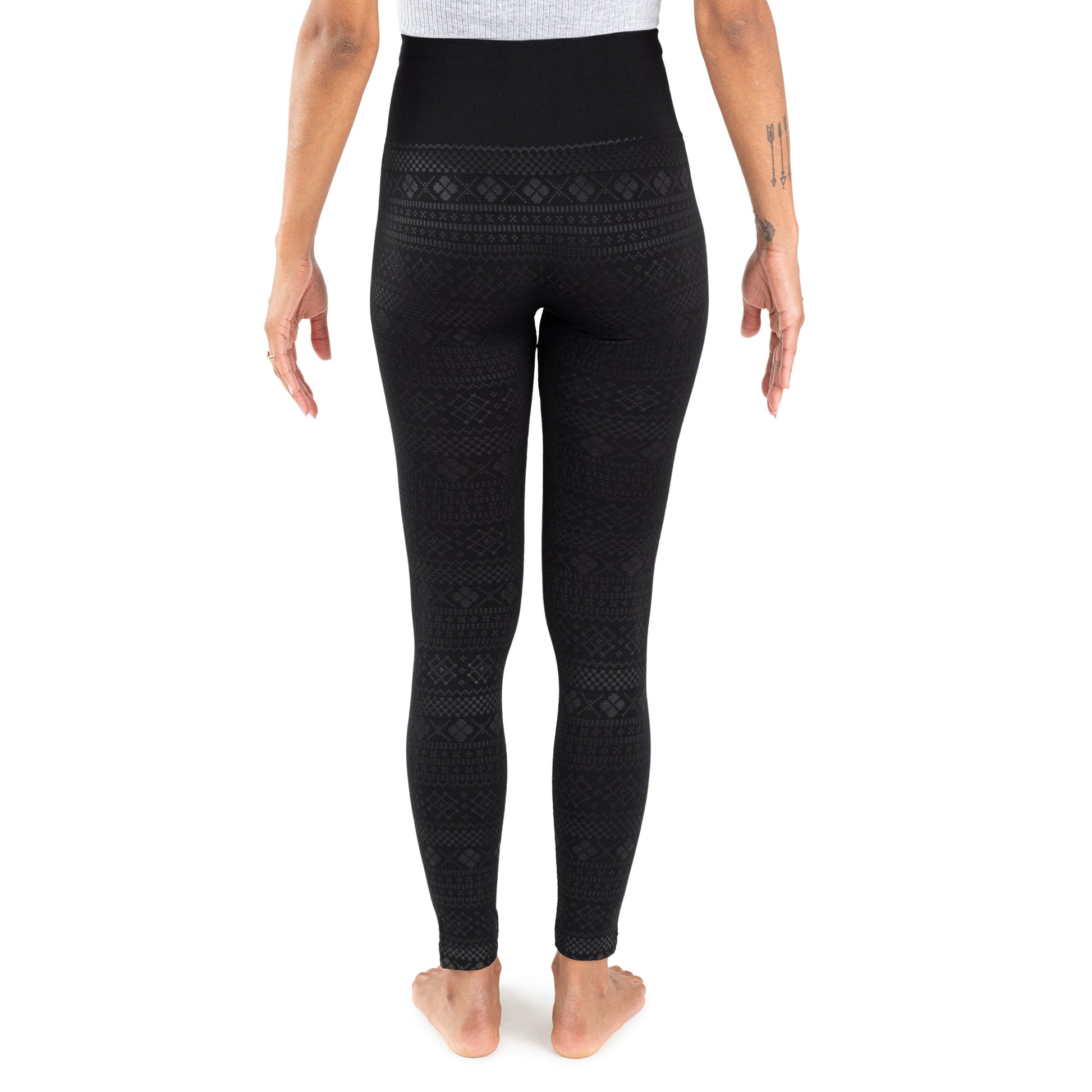 Muk Luks Fleece Lined Leggings with Wide Waistband