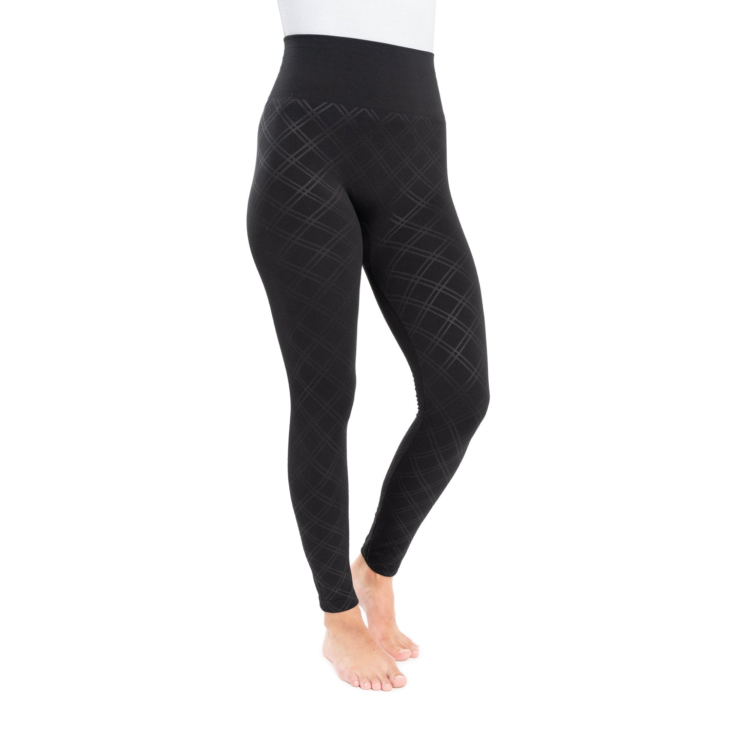 Muk Luks Fleece Lined Leggings with Wide Waistband