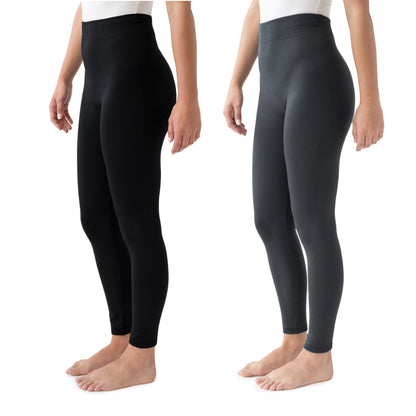 Muk Luks 2-Pair Fleece Lined Leggings