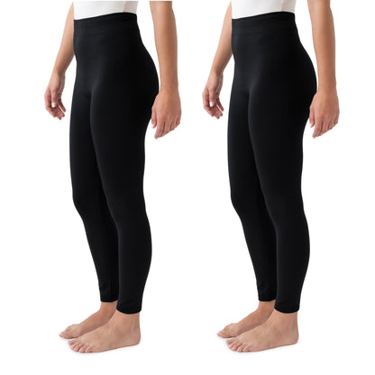 Muk Luks 2-Pair Fleece Lined Leggings