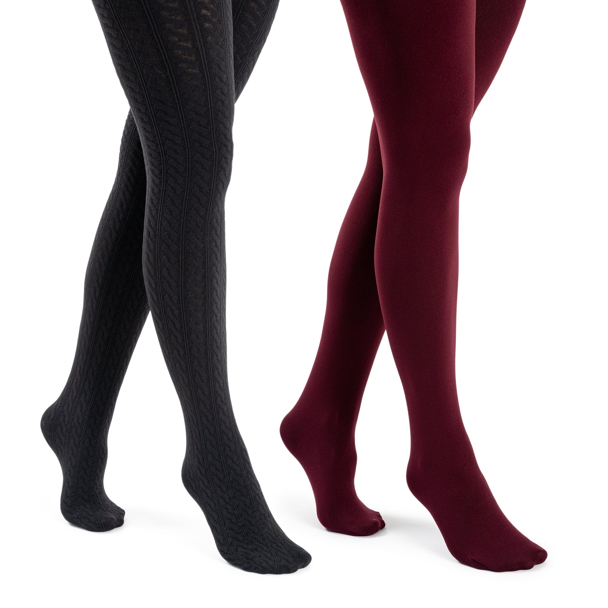 Muk Luks Fleece Lined 2-Pair Pack Tights