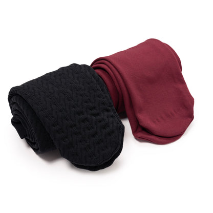 Muk Luks Fleece Lined 2-Pair Pack Tights