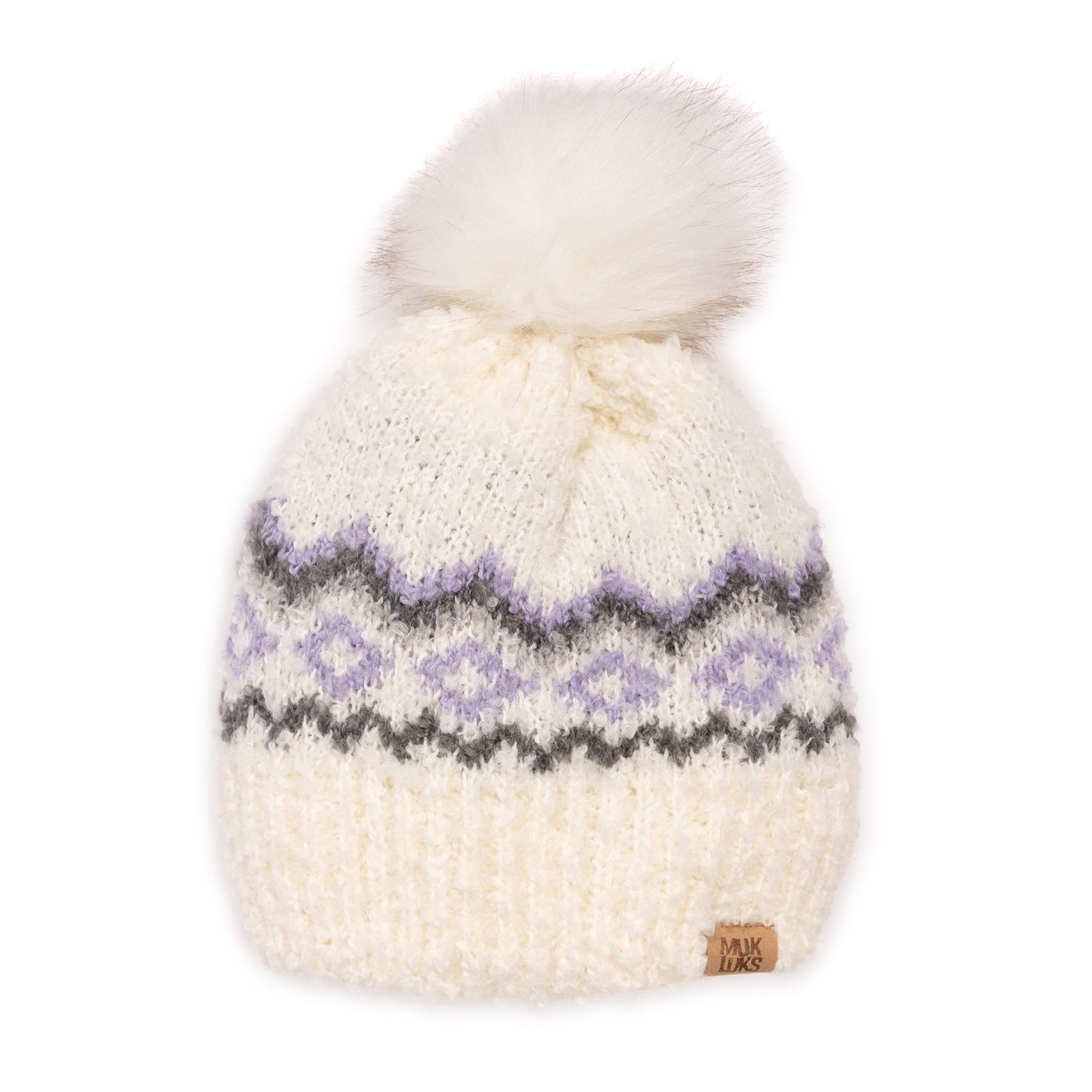 Muk Luks Boucle Patterned Hat