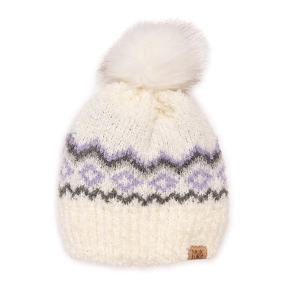 Muk Luks Boucle Patterned Hat