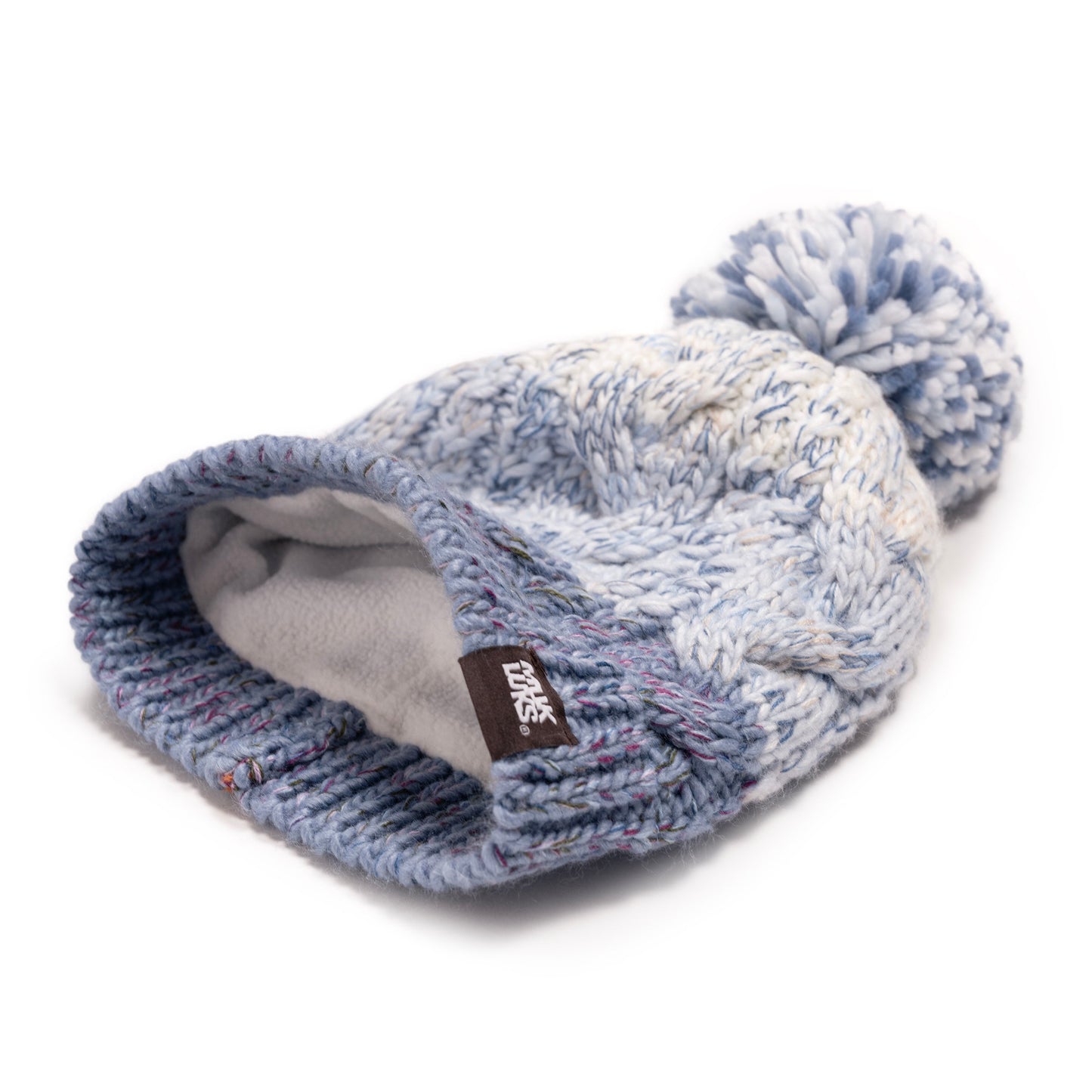 Muk Luks Colorblock Stripe Cable Beanie