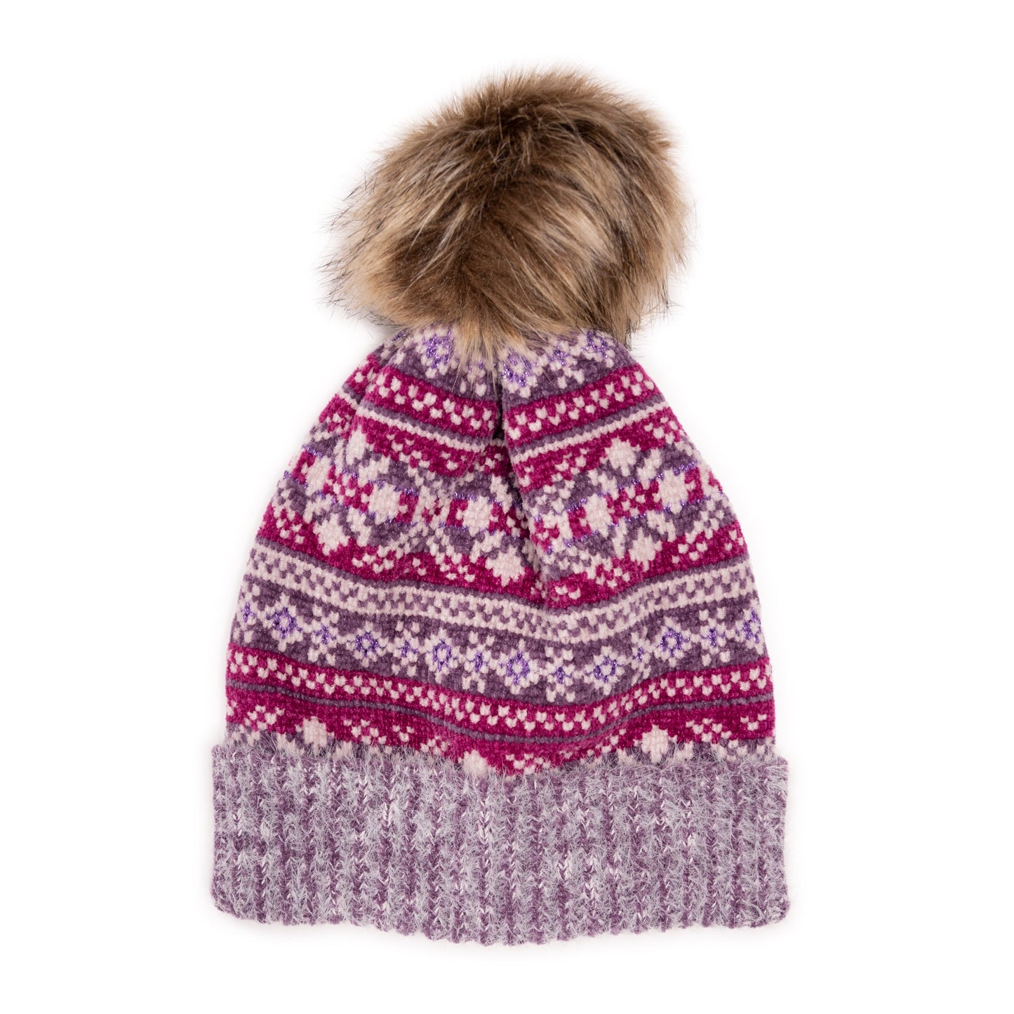 Muk Luks Chenille Eyelash Mix Hat