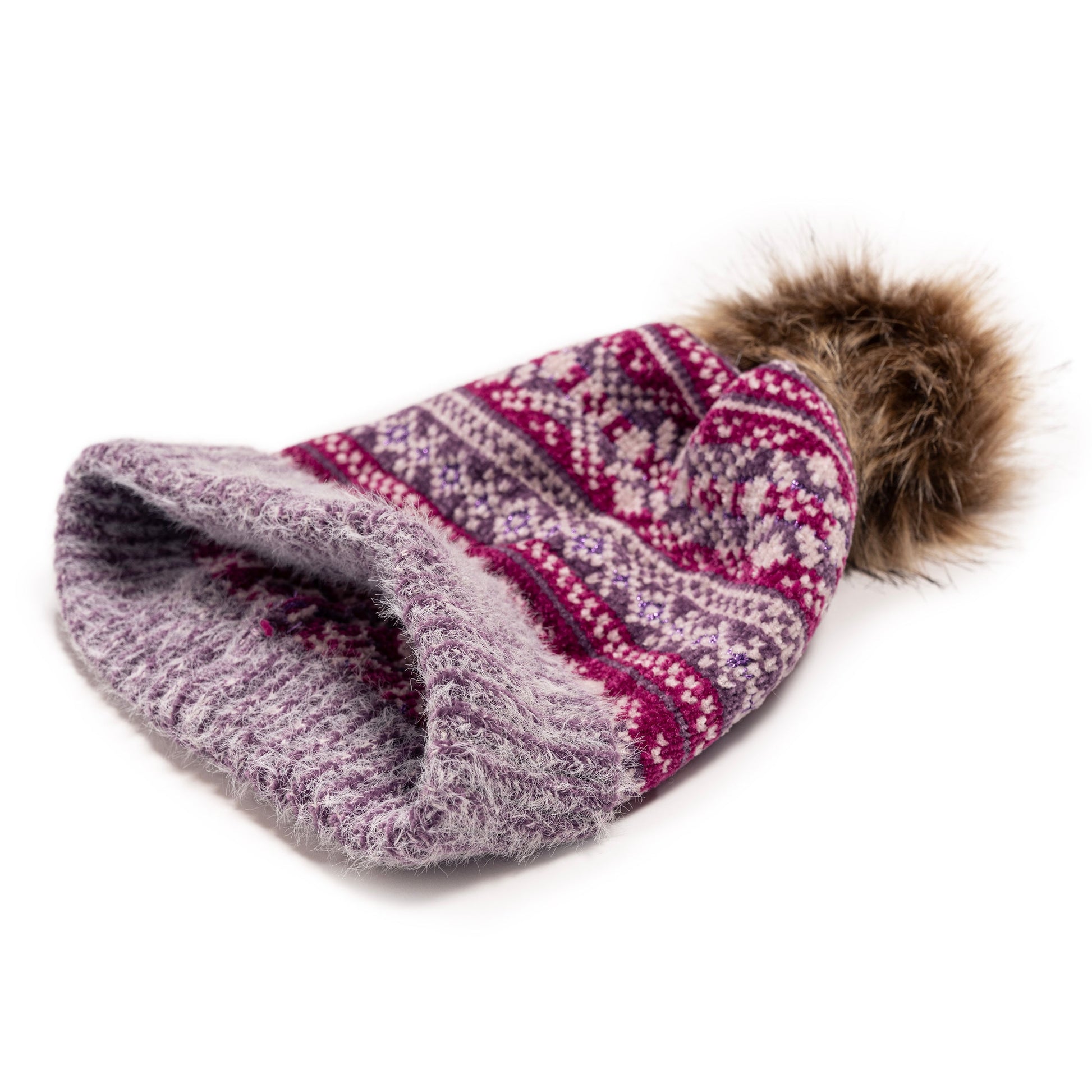 Muk Luks Chenille Eyelash Mix Hat