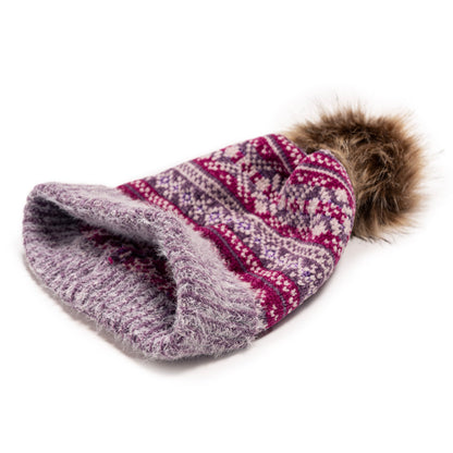 Muk Luks Chenille Eyelash Mix Hat