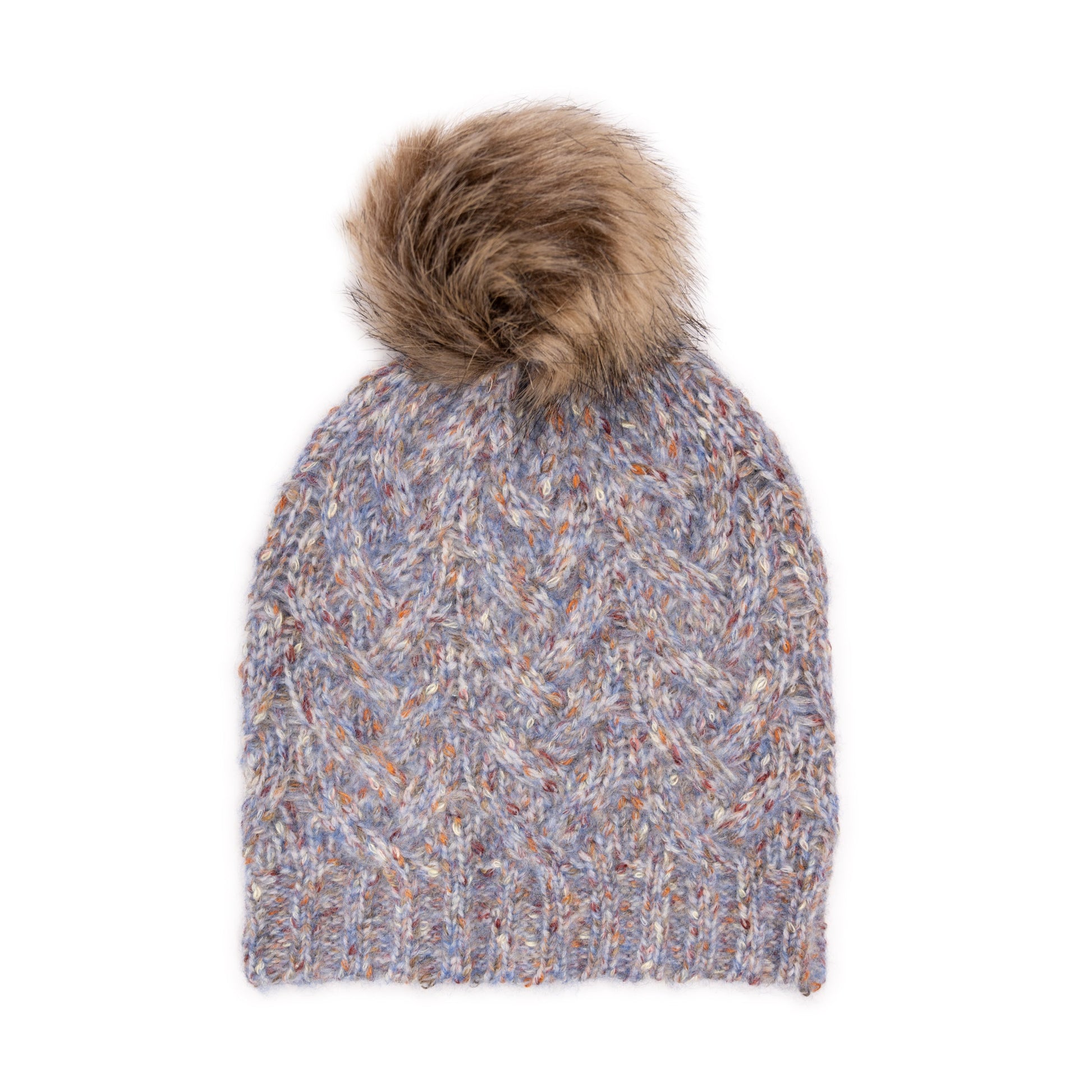 Muk Luks Fuzzy Space Dye Cable Hat