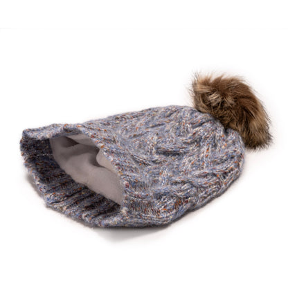 Muk Luks Fuzzy Space Dye Cable Hat