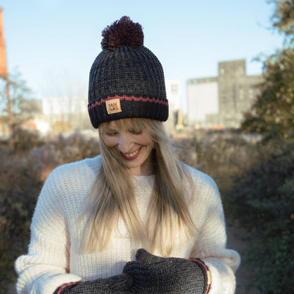 Muk Luks Marled Chunky Stitch Hat